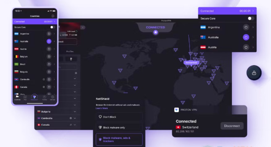 ProtonVPN chỉ mới hỗ trợ người dùng kết nối tới Nhật Bản, Hà Lan và Hoa Kỳ
