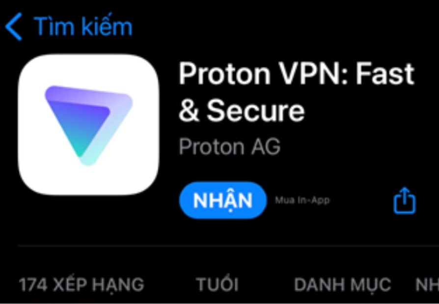 Tải phần mềm ProtonVPN về điện thoại