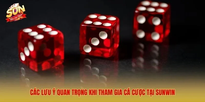 Các lưu ý quan trọng khi tham gia cá cược tại Sunwin